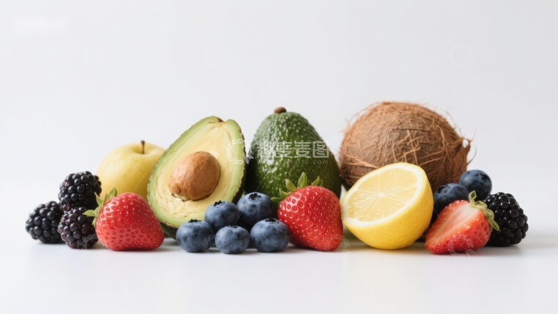 高清大图下载【趣麦麦图】新鲜水果组合展示