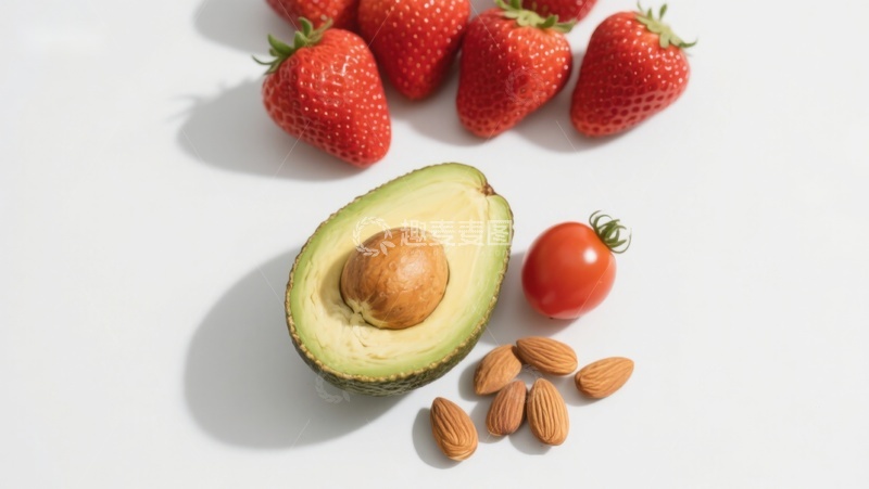 高清大图下载【趣麦麦图】新鲜水果与坚果组合