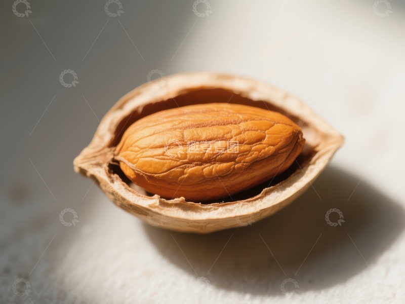 高清大图下载【趣麦麦图】核桃仁半壳特写