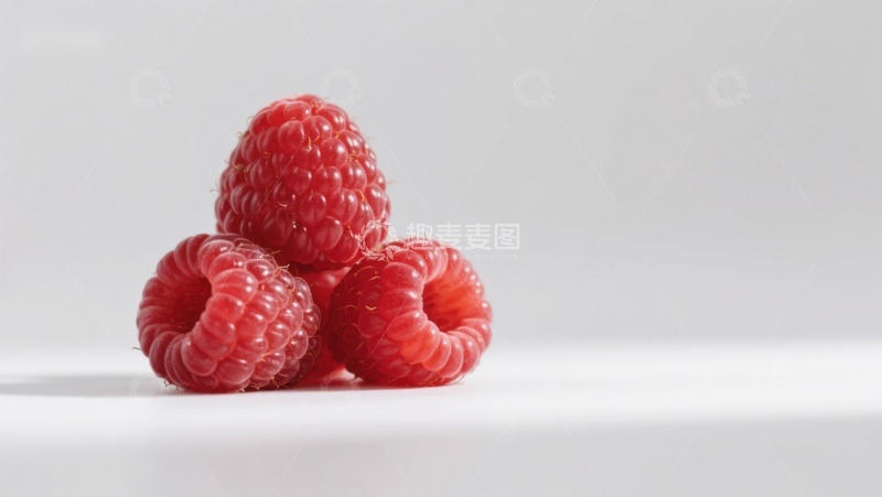 高清大图下载【趣麦麦图】新鲜红莓堆叠特写