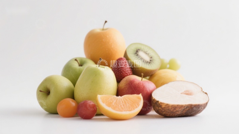 高清大图下载【趣麦麦图】新鲜水果堆叠展示
