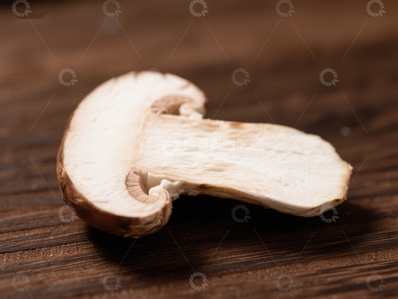 高清大图下载【趣麦麦图】新鲜蘑菇切片特写