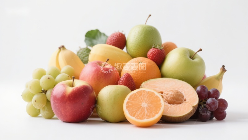 高清大图下载【趣麦麦图】新鲜水果堆叠展示