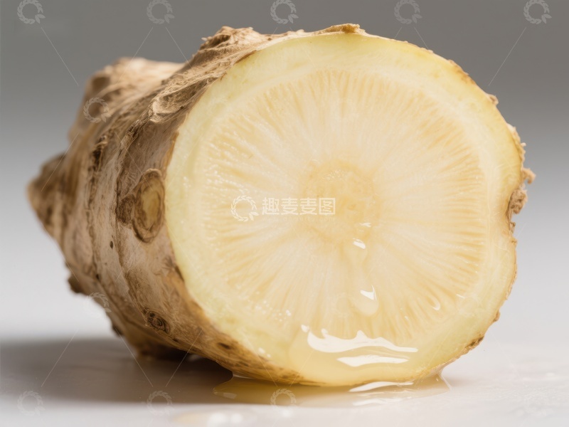 高清大图下载【趣麦麦图】新鲜姜根切面特写