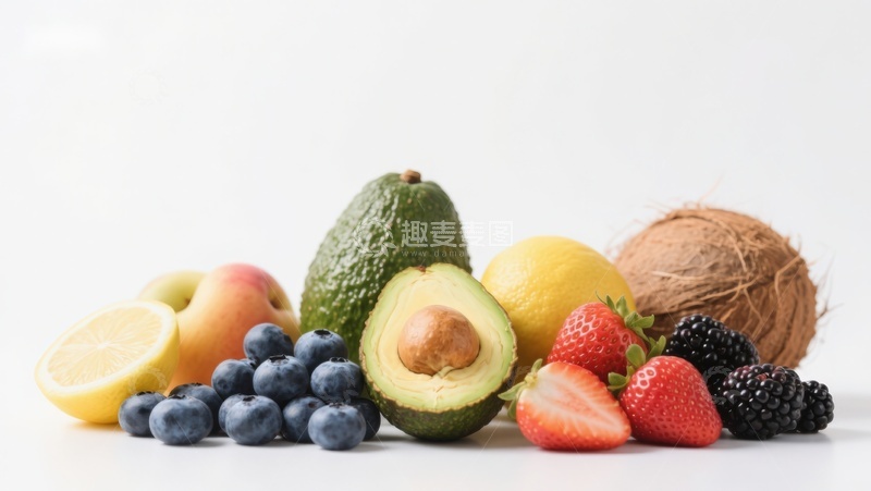 高清大图下载【趣麦麦图】新鲜水果组合展示
