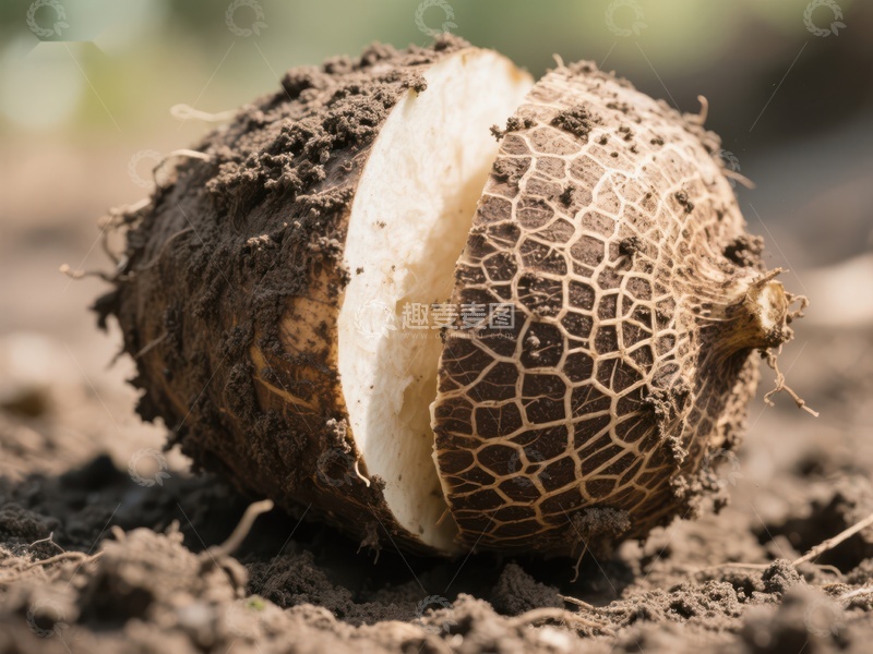高清大图下载【趣麦麦图】新鲜出土的芋头特写