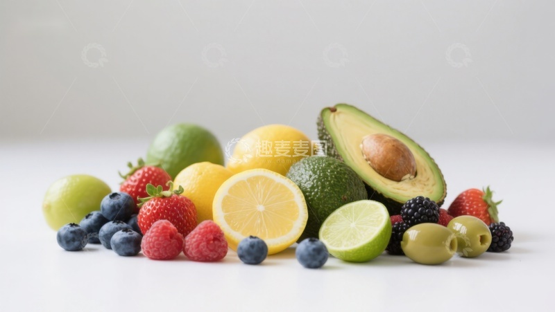 高清大图下载【趣麦麦图】新鲜水果组合展示
