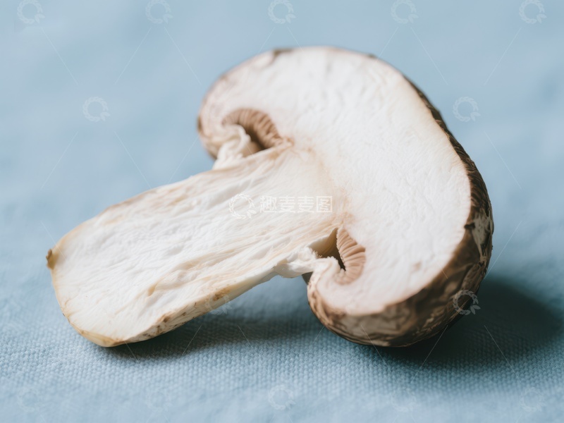 高清大图下载【趣麦麦图】新鲜蘑菇切面特写