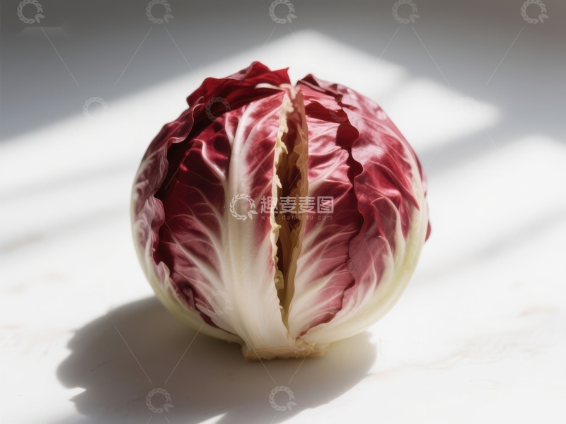 高清大图下载【趣麦麦图】阳光下的红叶生菜