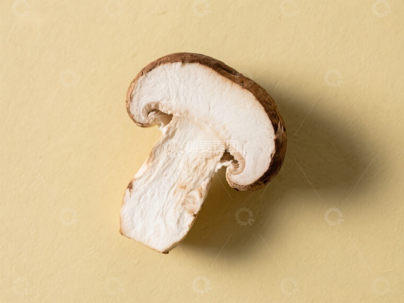 高清大图下载【趣麦麦图】新鲜蘑菇切面特写