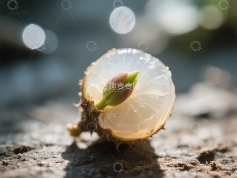 高清大图下载【趣麦麦图】新生嫩芽破壳而出