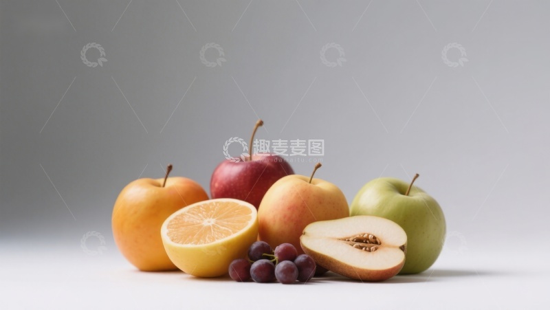高清大图下载【趣麦麦图】新鲜水果组合静物展示