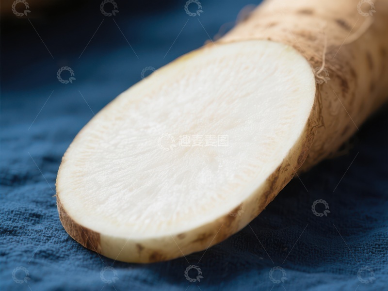 高清大图下载【趣麦麦图】新鲜切开的山药特写