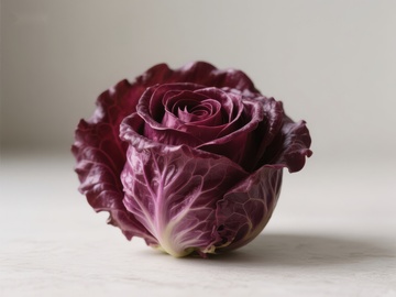 紫甘蓝的优雅绽放