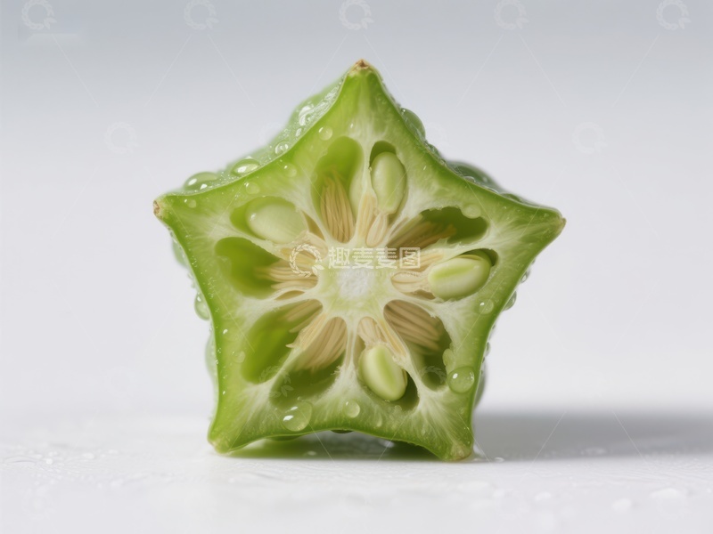 高清大图下载【趣麦麦图】切片杨桃的特写