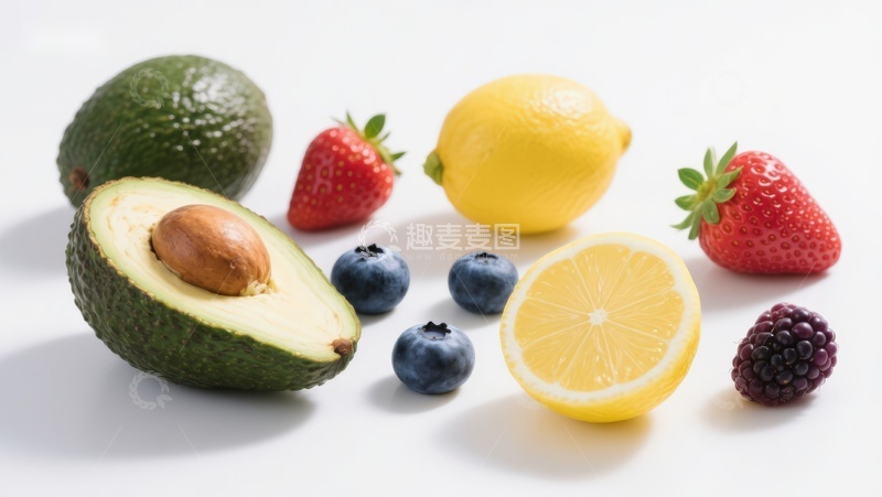 高清大图下载【趣麦麦图】新鲜水果组合展示