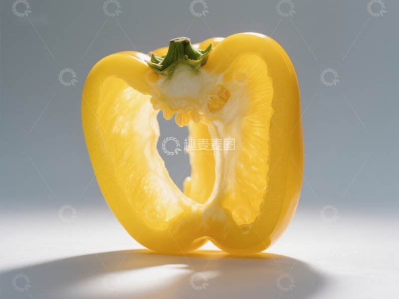 高清大图下载【趣麦麦图】切开的黄色甜椒