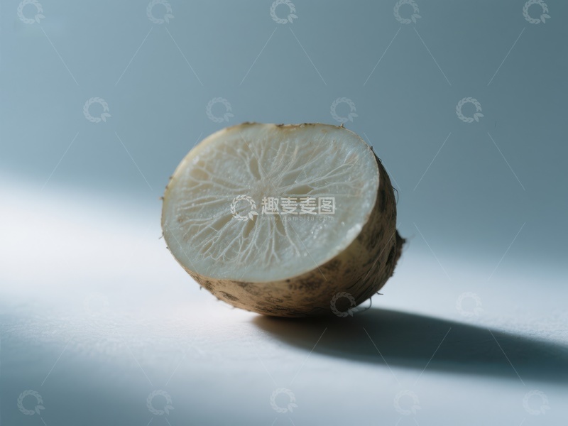 高清大图下载【趣麦麦图】切开的柠檬，展示内部纹理