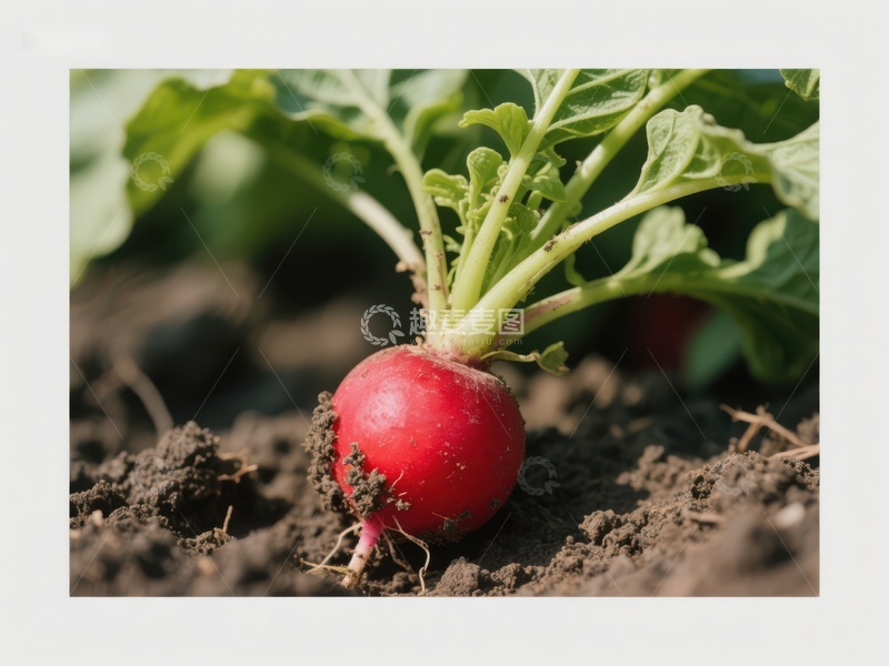高清大图下载【趣麦麦图】新鲜红萝卜在土壤中生长