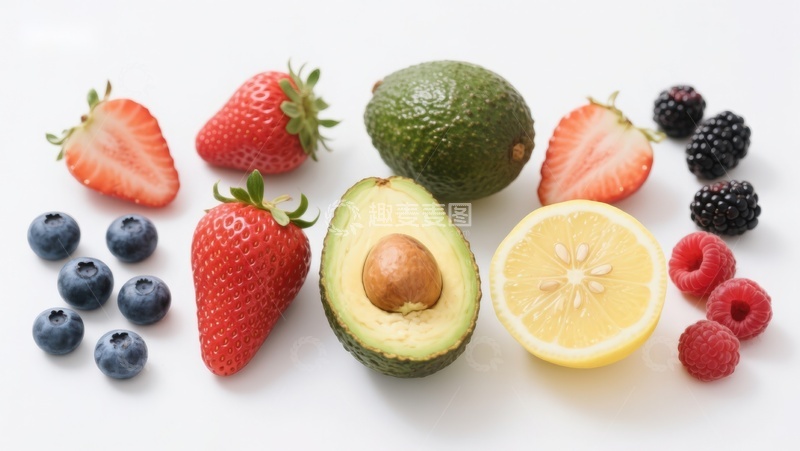 高清大图下载【趣麦麦图】新鲜水果组合展示