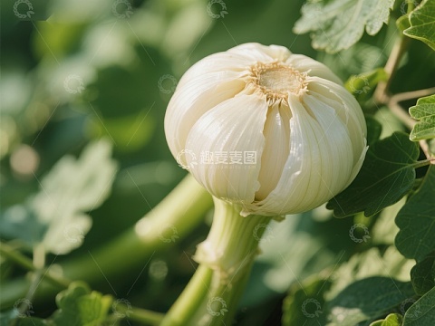 新鲜茴香球特写