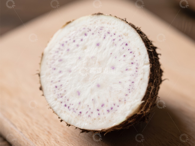 高清大图下载【趣麦麦图】新鲜芋头切面特写