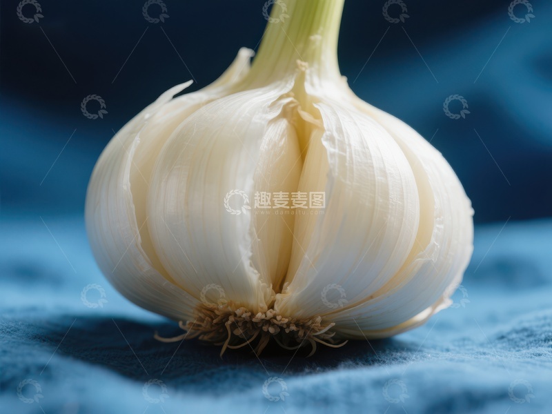 高清大图下载【趣麦麦图】新鲜大蒜的特写