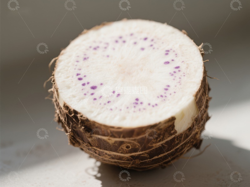 高清大图下载【趣麦麦图】新鲜芋头切面特写