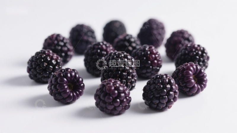 高清大图下载【趣麦麦图】新鲜黑莓特写