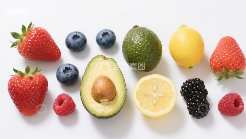 高清大图下载【趣麦麦图】新鲜水果整齐排列
