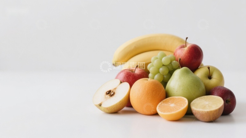 高清大图下载【趣麦麦图】新鲜水果堆叠展示