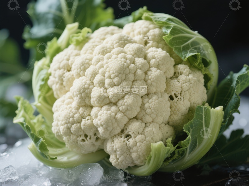高清大图下载【趣麦麦图】新鲜花椰菜特写