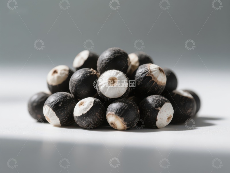 高清大图下载【趣麦麦图】黑白相间的球状物体堆叠