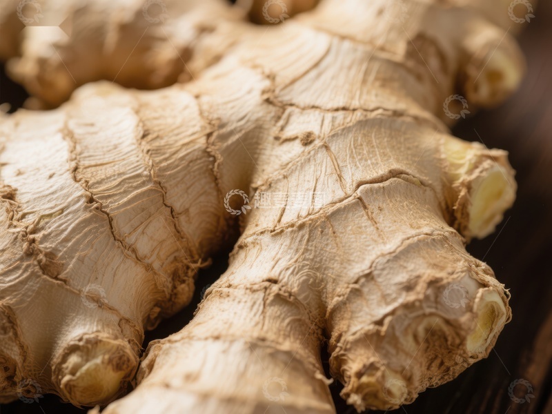 高清大图下载【趣麦麦图】新鲜生姜根部特写