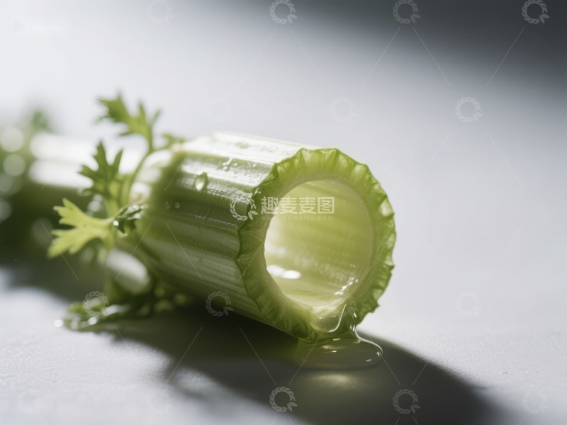 高清大图下载【趣麦麦图】新鲜切段的芹菜特写