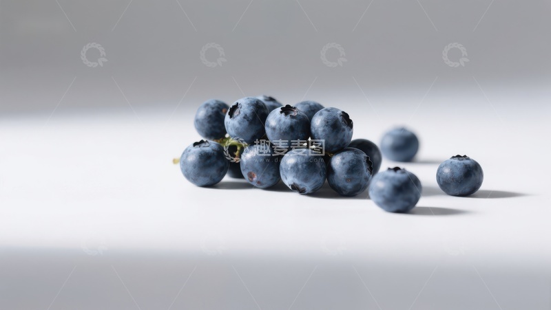 高清大图下载【趣麦麦图】新鲜蓝莓静物摄影