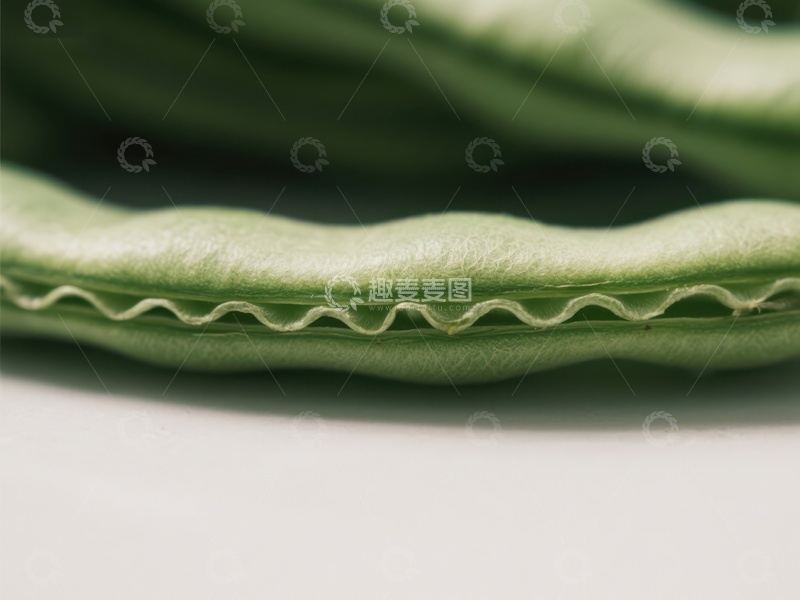 高清大图下载【趣麦麦图】新鲜绿色豆荚的特写