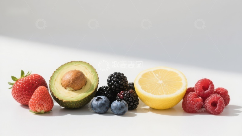高清大图下载【趣麦麦图】新鲜水果切面展示