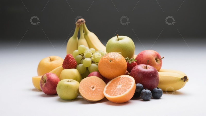 高清大图下载【趣麦麦图】新鲜水果组合展示