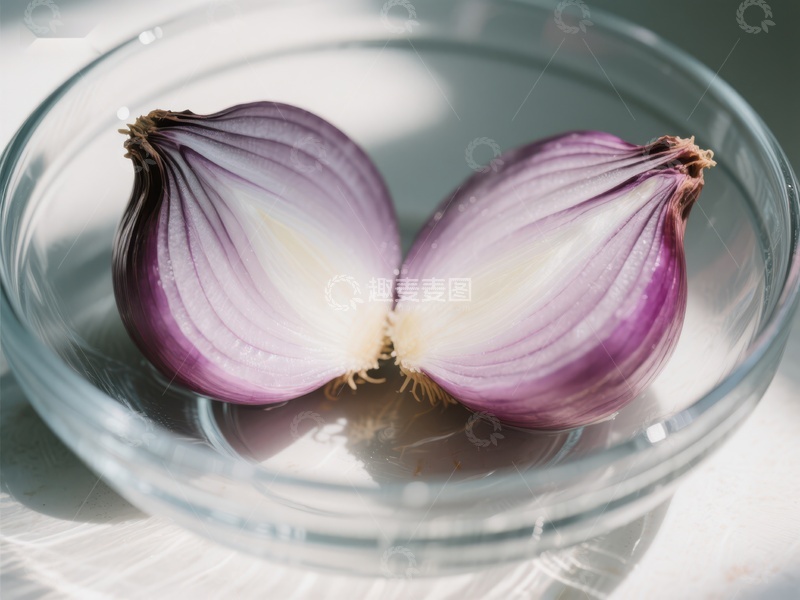 高清大图下载【趣麦麦图】透明碗中切开的洋葱