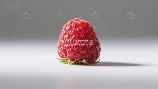 新鲜红莓静置桌面