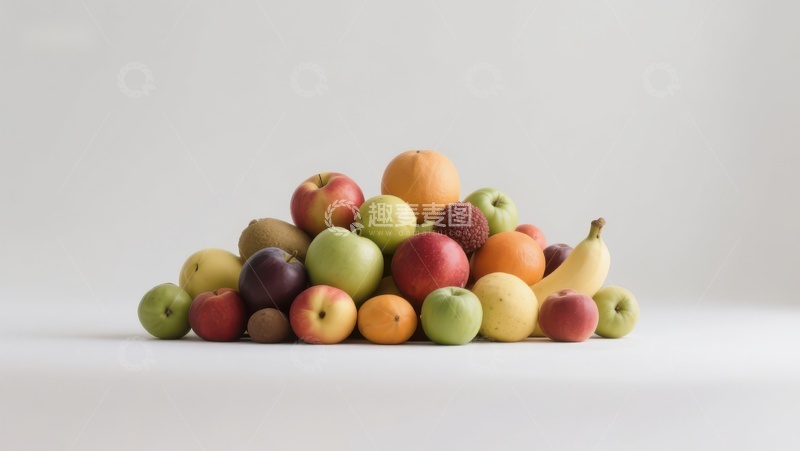 高清大图下载【趣麦麦图】多彩水果堆叠展示