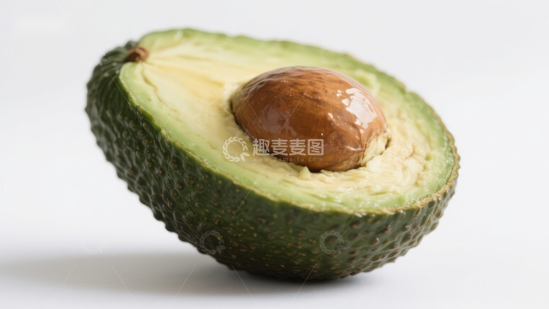 高清大图下载【趣麦麦图】切开的牛油果展示其种子