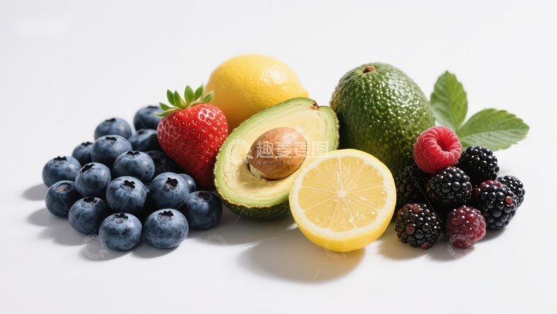 高清大图下载【趣麦麦图】新鲜水果组合展示