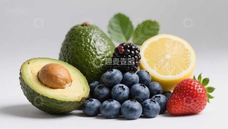 高清大图下载【趣麦麦图】新鲜水果组合展示