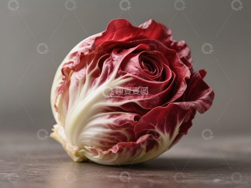 高清大图下载【趣麦麦图】红色菊苣的特写