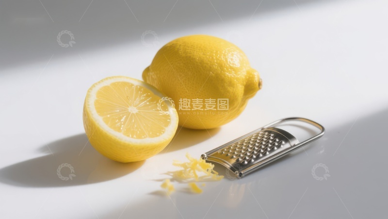 高清大图下载【趣麦麦图】柠檬与磨皮器的静物组合