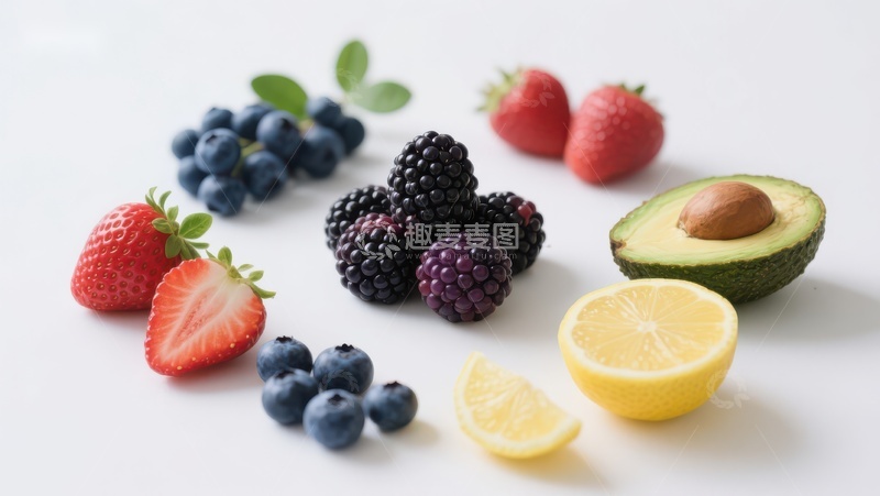 高清大图下载【趣麦麦图】新鲜水果组合展示