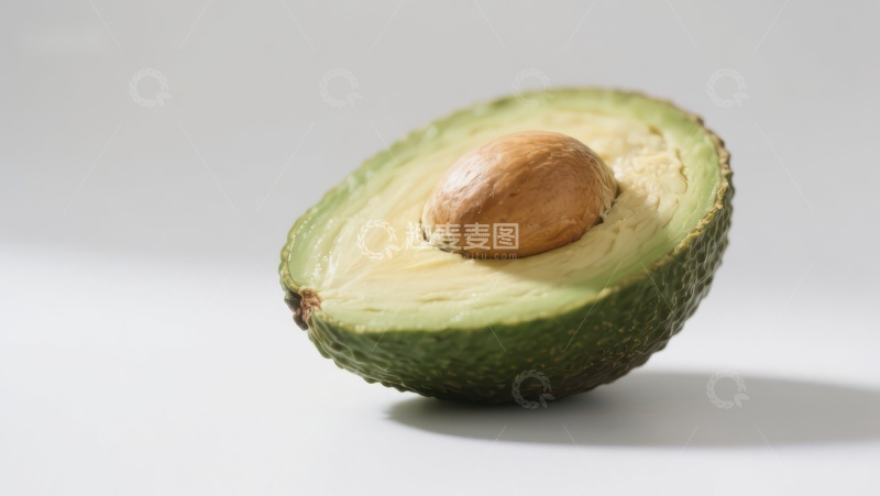 高清大图下载【趣麦麦图】切开的牛油果展示其种子
