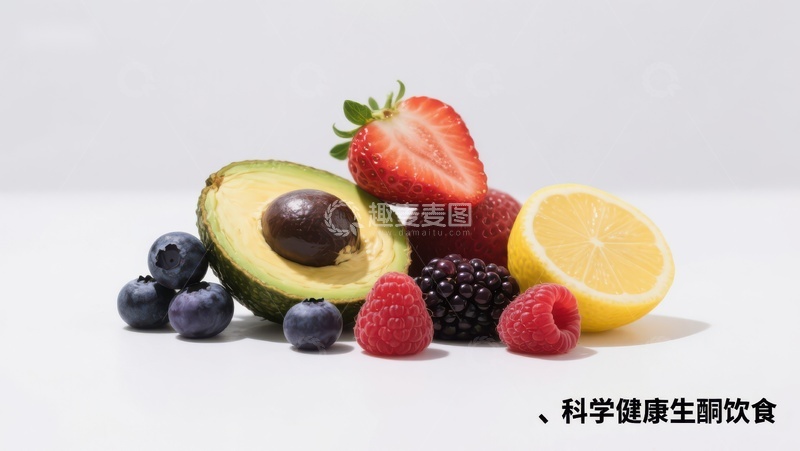 高清大图下载【趣麦麦图】新鲜水果组合，健康饮食选择
